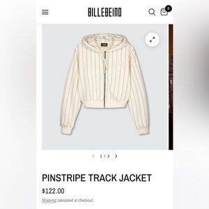 Pinstripe Crop Jacket Never worn